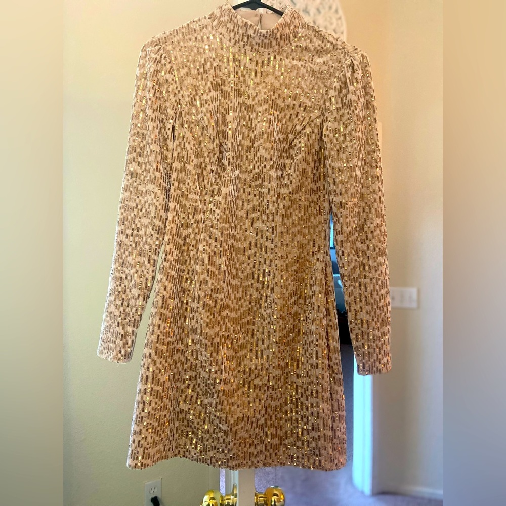 Mini velvet sequin dress from Francesca’s boutique